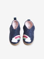 Shoes-Pram Shoes in Soft Leather, for Baby Girls