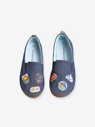 Shoes-Boys Footwear-Slippers-Elasticated Denim Pram Shoes, for Boys