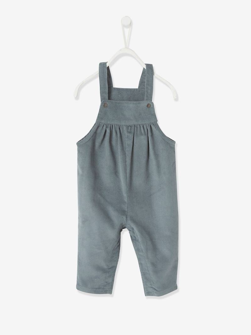 Blouse & Corduroy Dungarees Combo for Baby Girls - dark blue, Baby ...