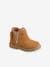 Leather Boots with Elastic, for Baby Girls BEIGE DARK METALLIZED+BLUE DARK SOLID WITH DESIGN+Camel+Dark Red 