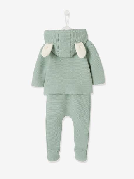 3-Piece Outfit Gift for Newborn Babies Dark Blue+Light Green+Light Grey+Light Pink 
