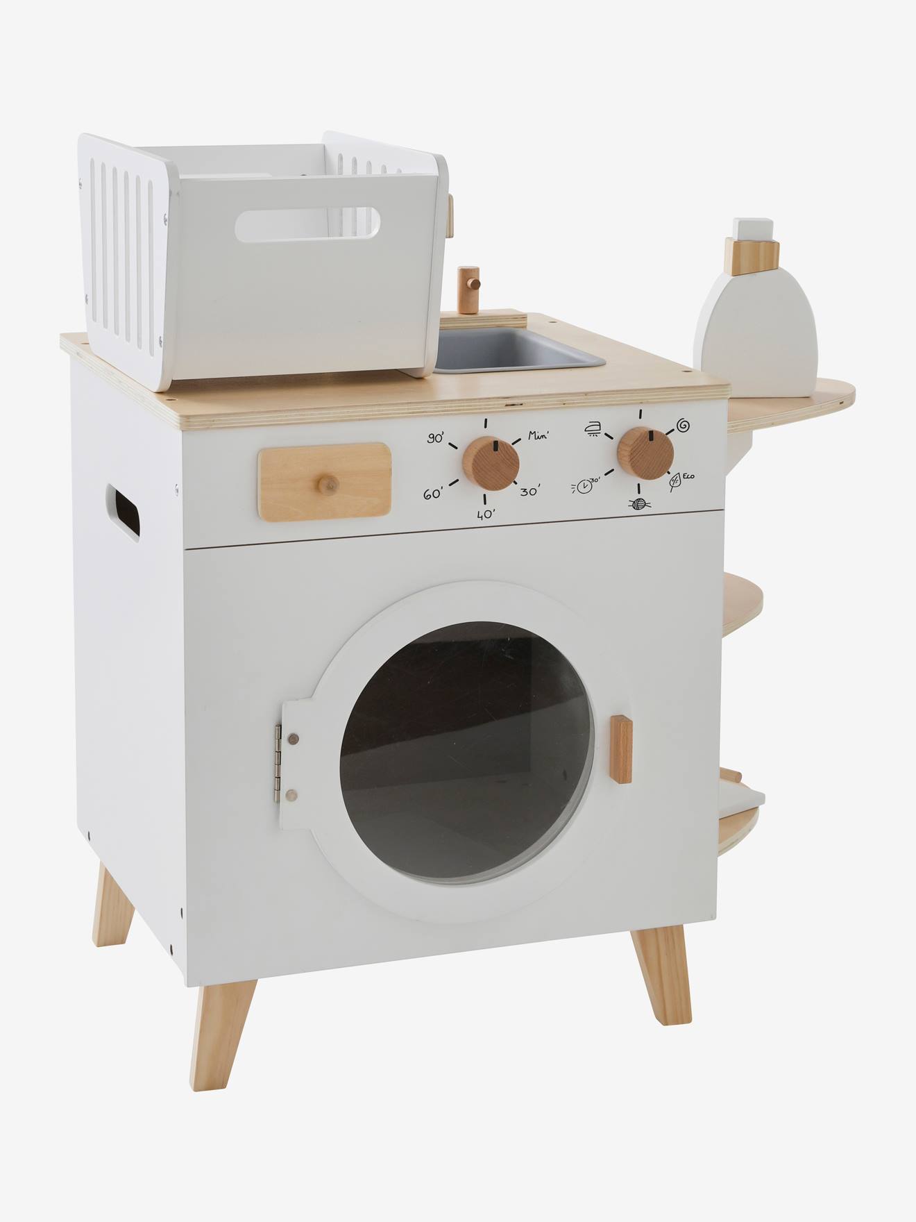 Wooden kids best sale washing machine