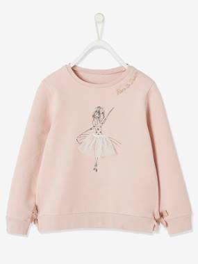 Sweatshirt with Iridescent Ballerina Tutu in Relief