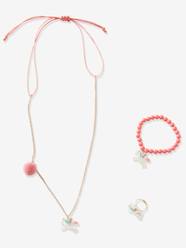 Girls-Accessories-Chain, Bracelet & Ring Set, Unicorn, for Girls