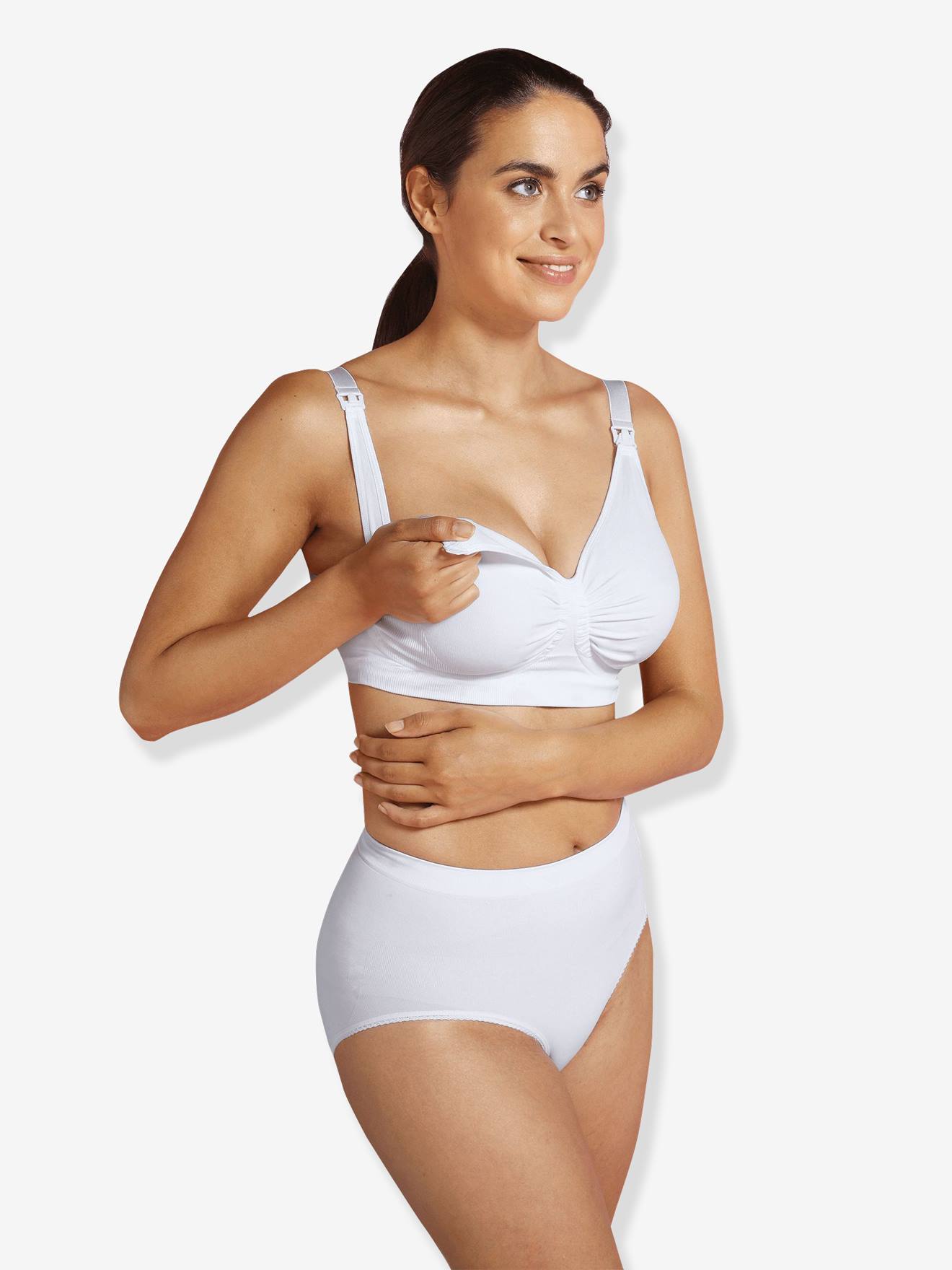 Maternity & Nursing Special Seamless Bra, GelWire(r) by CARRIWELL white