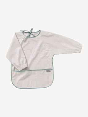 Smock-Like Bib with Long Sleeves checks