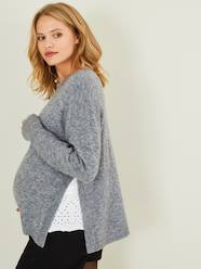 Maternity-Knitwear-Jumper with Side Slits, Maternity & Nursing