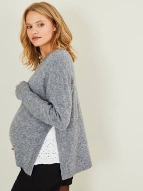 Jumper with Side Slits Maternity Nursing