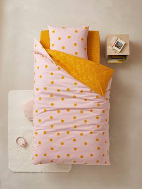 Image of Children's Duvet Cover + Pillowcase Set, DREAM BIG green/print