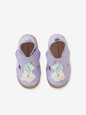 Fabric Booties with Unicorn Detail