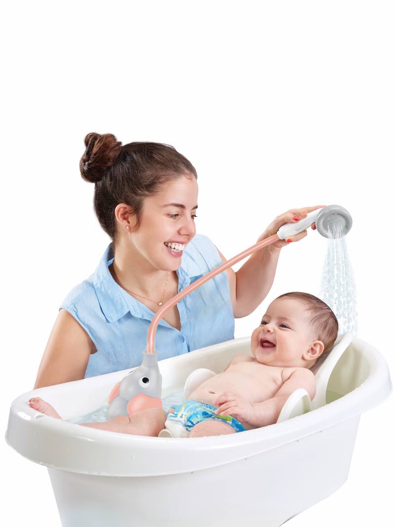 Elephant Shower Head, by Yookidoo light pink, Nursery Vertbaudet