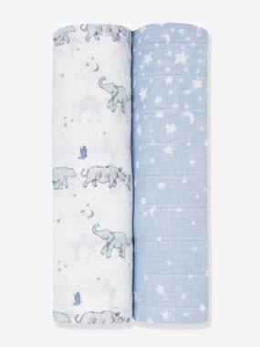 Pack of 2 Large Swaddles by ADEN ANAIS light