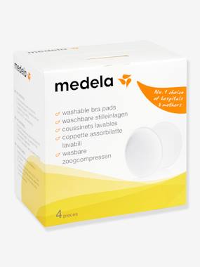 Box of 4 Washable Safe Dry Nursing Pads by MEDELA