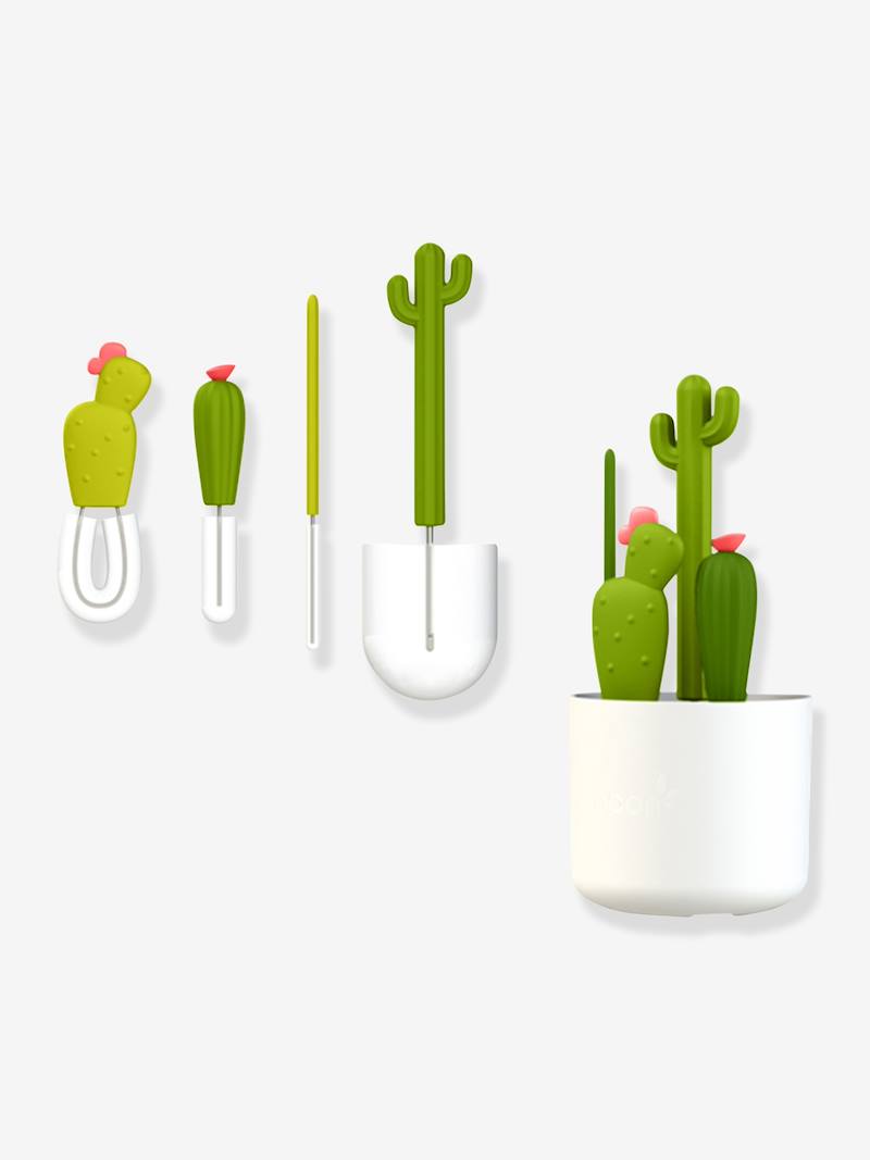 Set of 4 Cactus Brushes by Boon white, Nursery Vertbaudet