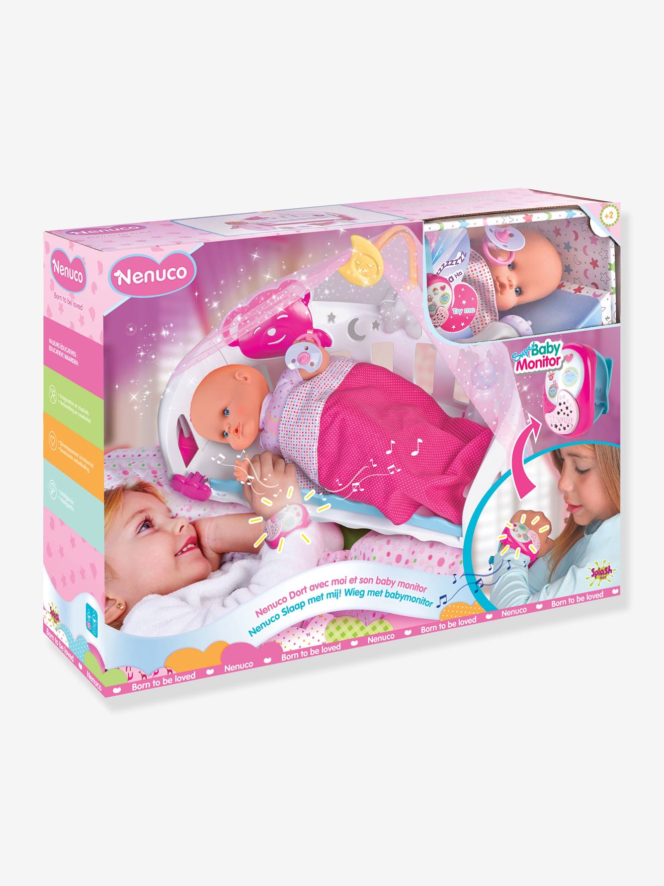 Nenuco Sleep With Me With Baby Monitor Pink Toys Vertbaudet