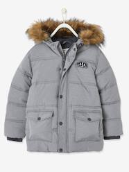 Boys-Coats & Jackets-Padded Jackets-Down Coat with Hood for Boys & Matching Mittens/Gloves