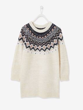 Jacquard Dress in Iridescent Knit