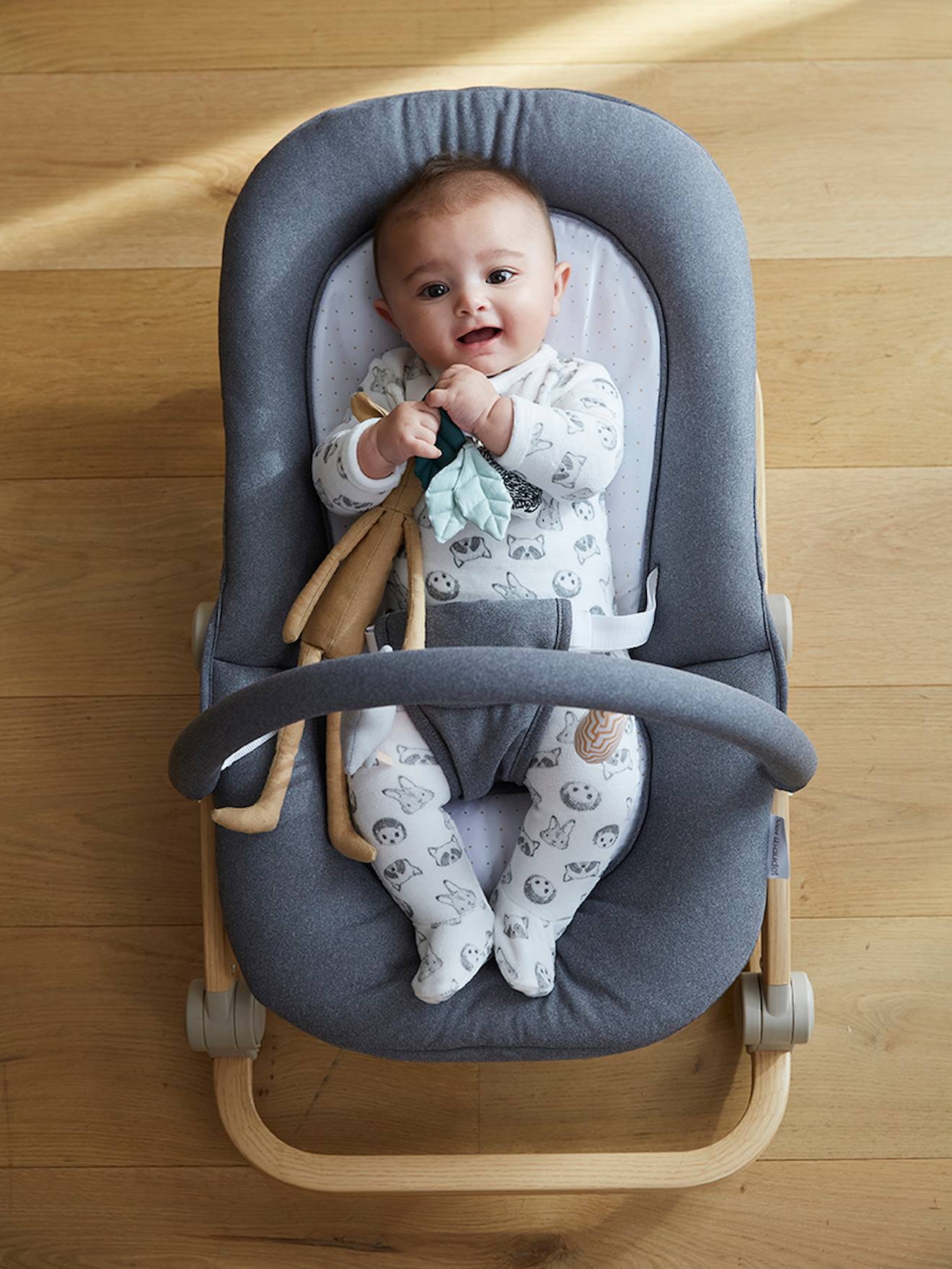 Baby Bouncer With Arch Babydream Grey Nursery Vertbaudet