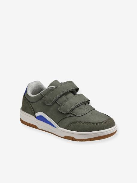 Touch-Fastening Trainers for Boys BLUE DARK SOLID+Khaki 