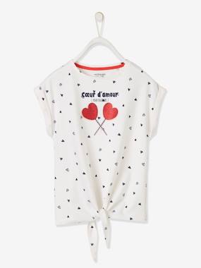 Hearts T-Shirt with Iridescent Detail