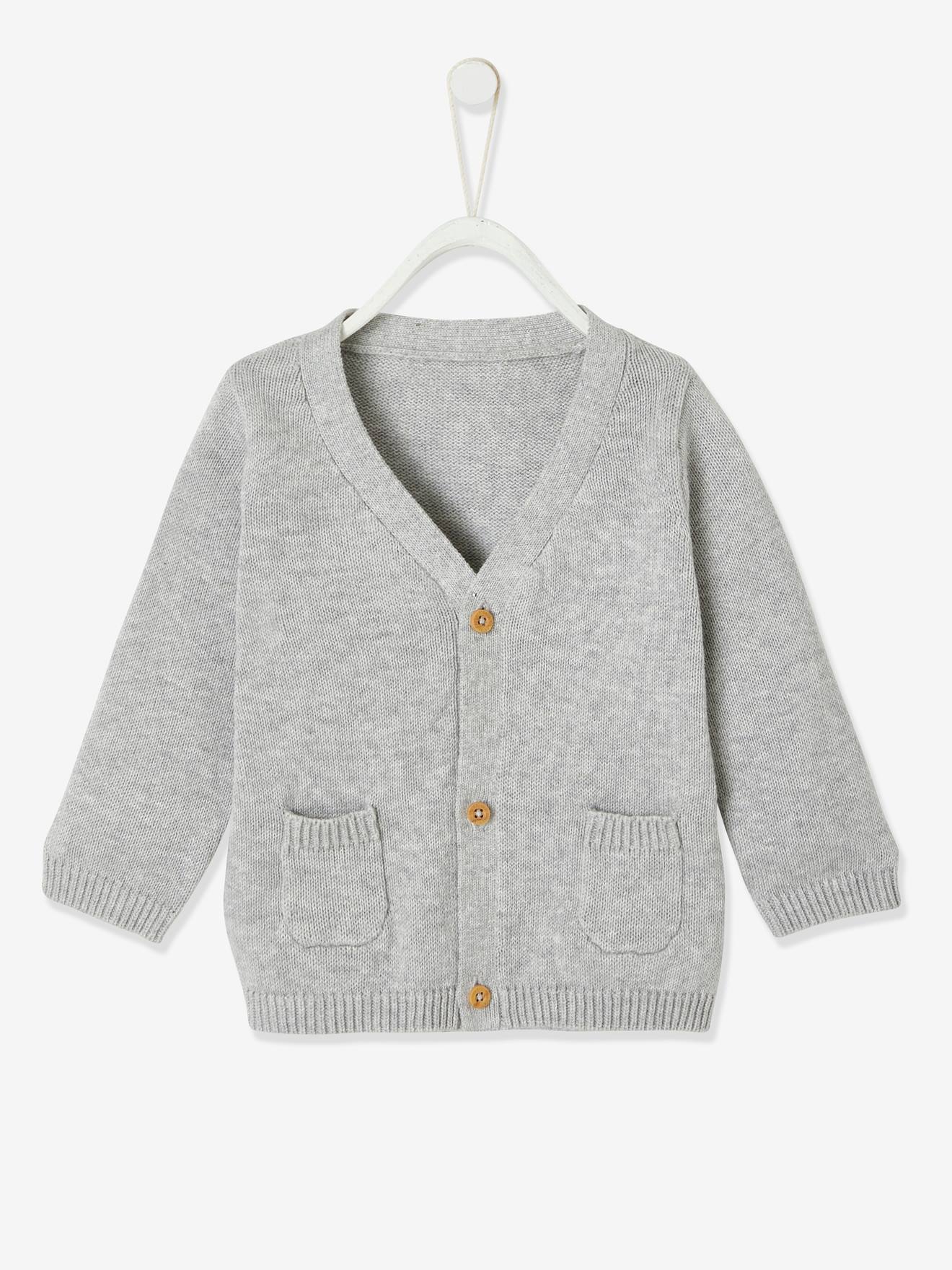 boys grey cardigan