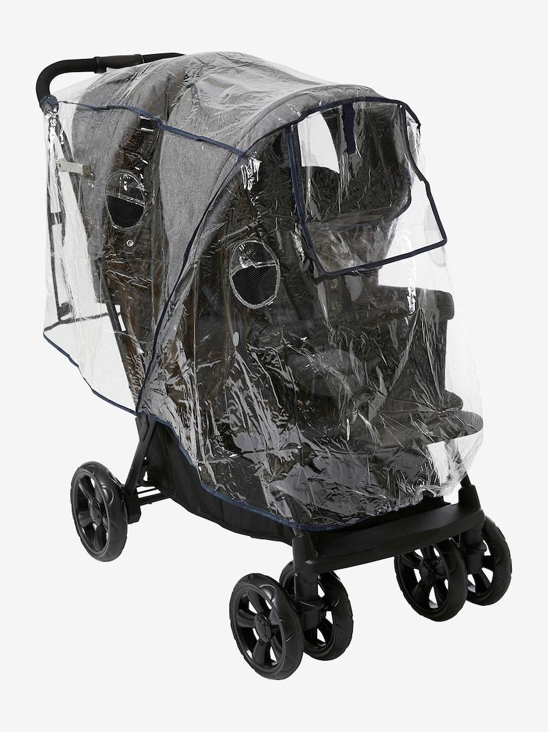 FullBody Rain Cover for Double Pushchair by Vertbaudet no color