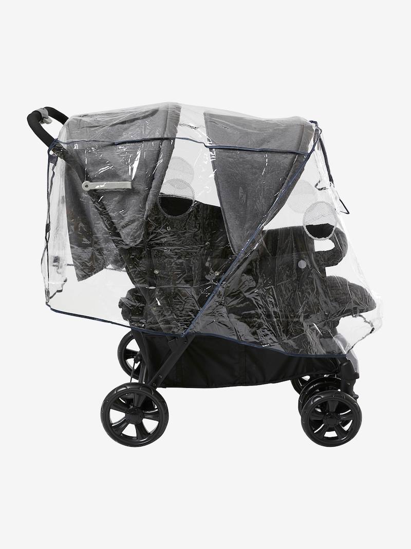 FullBody Rain Cover for Double Pushchair by Vertbaudet no color