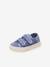 Old Leza Trainers with Touch Fasteners, by NATURAL WORLD® Dark Blue+Light Blue+Light Green 