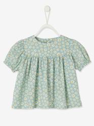 Baby-Short Sleeve Printed Blouse, for Babies