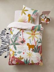 Bedding & Decor-Child's Bedding-Children's Duvet Cover + Pillowcase Set, PINK JUNGLE