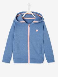 Girls-Cardigans, Jumpers & Sweatshirts-Sports Jacket with Hood, for Girls