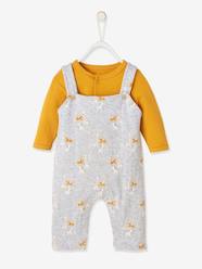 Baby-Dungarees & All-in-ones-Outfit for Newborn Babies: Dungarees + Bodysuit in Organic Cotton