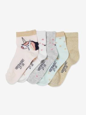 Pack of 5 Pairs of Unicorn Socks