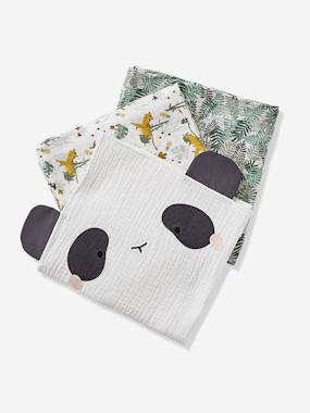 Pack of 3 Muslin Squares Hanoi Theme