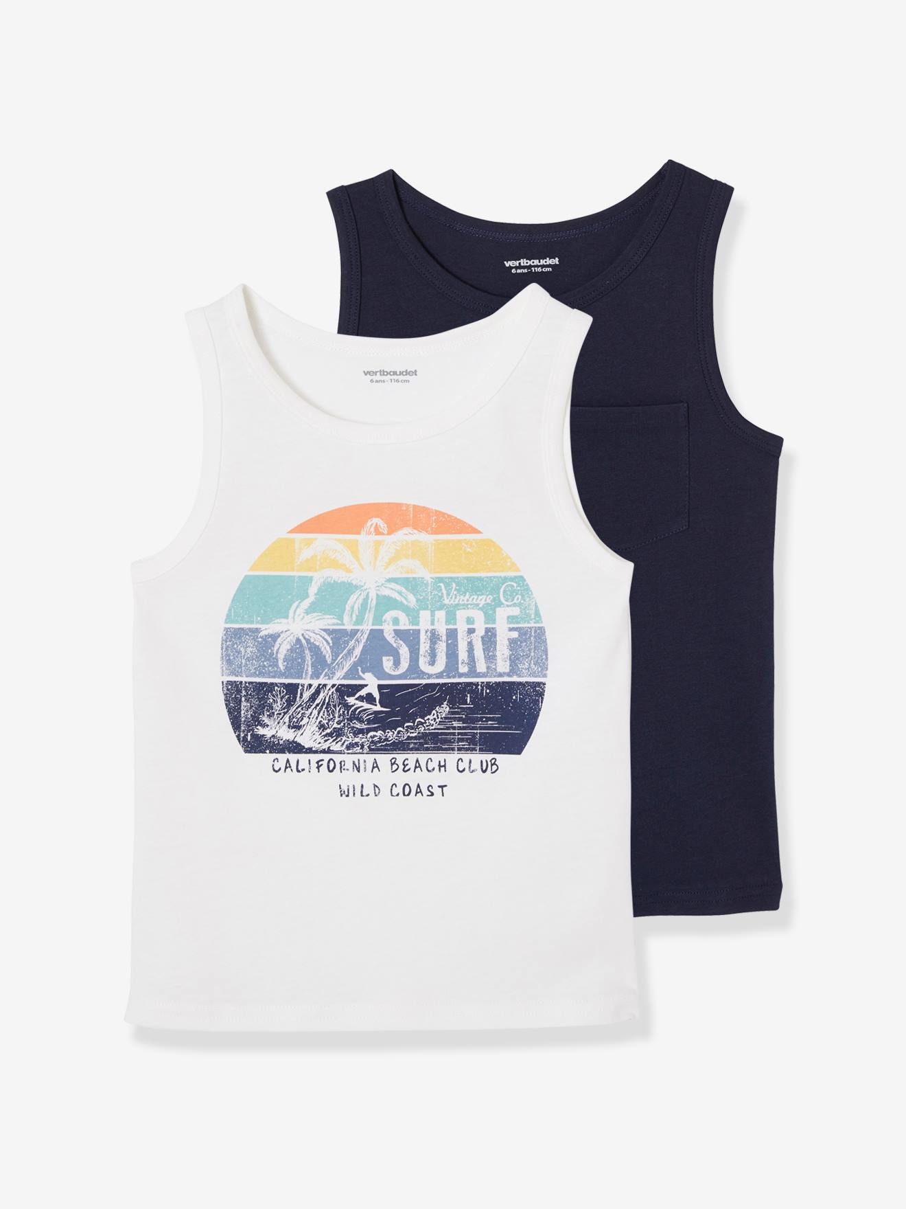 OFFCORSS Big Boys Summer Sleeveless Surfer Tank Tops Comfort Colored Shirts 