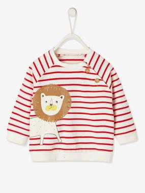 Striped Fleece Sweatshirt