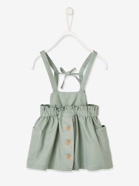 Dungaree Dress in Fabric