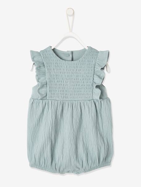 Sleeveless Jumpsuit for Babies Grey+rose 