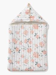 Baby-Outerwear-Baby Nests-Baby Nest in Cotton Gauze, EAU DE ROSE Theme