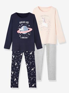 Pack of 2 Unicorn Pyjamas multi