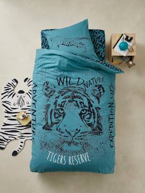 Children s Duvet Cover Pillowcase Set TIGER Theme