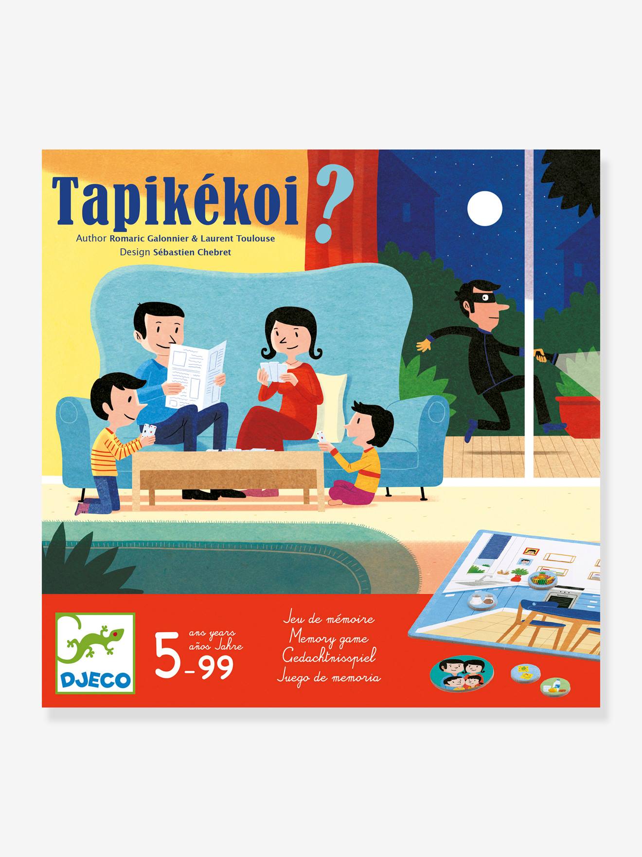 Tapikekoi Memory Game, by DJECO red