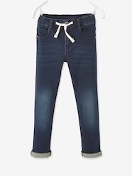 Boys-Trousers-Easy to Slip On Trousers for Boys, in Denim-Effect Fleece