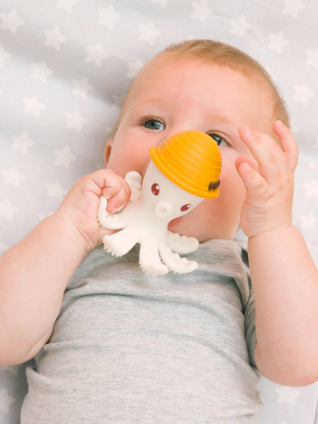 Bonnie the Octopus Teething Toy, by Baby to Love yellow