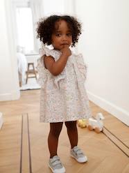 Summer Selection-Floral Dress with Ruffle on the Sleeves, for Babies