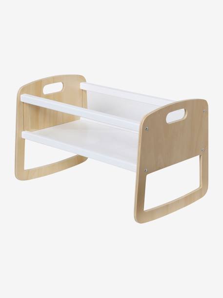 Rocking Doll Cradle in Wood - FSC® Certified White 