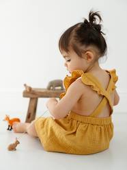 Summer Selection-Dungaree Dress in Cotton Gauze, for Babies