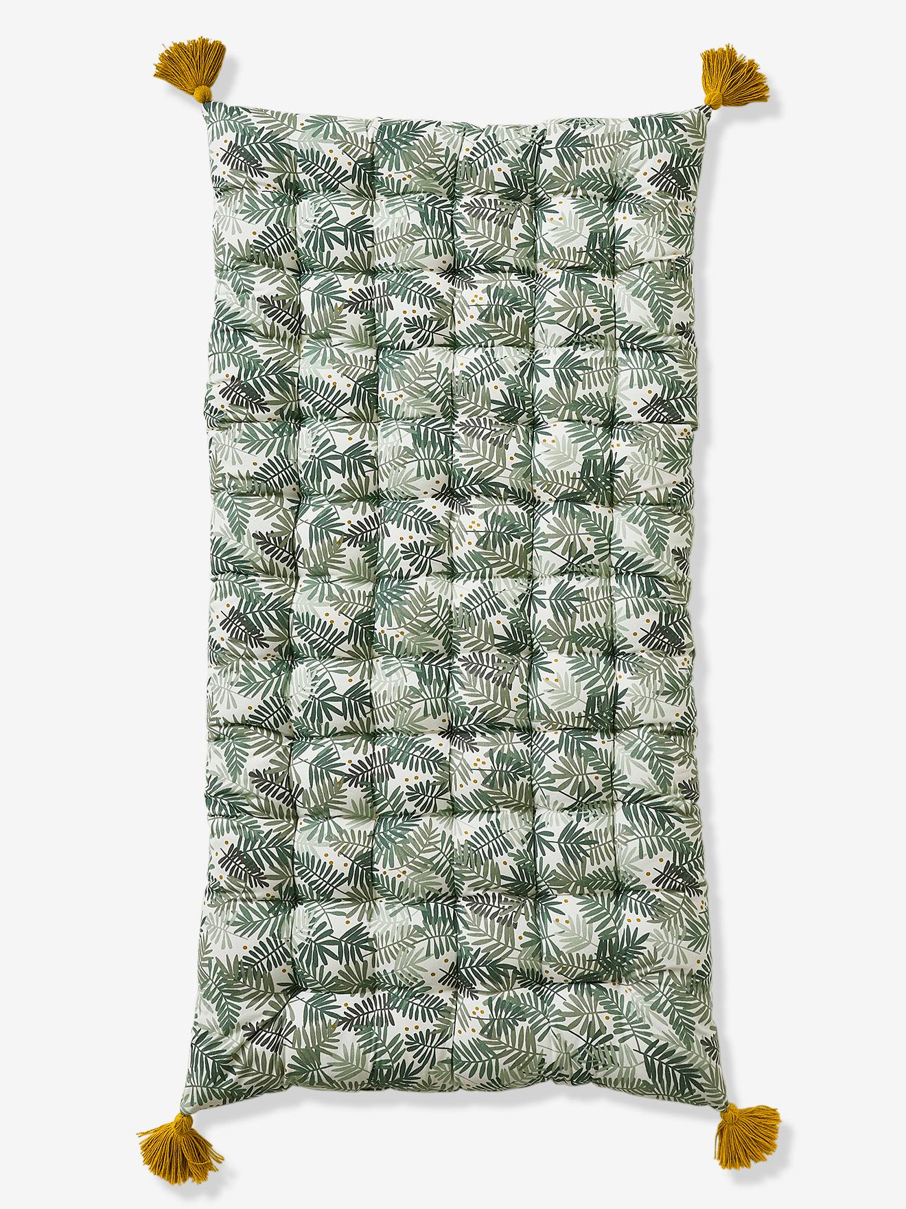 Floor Cushion, Hanoi green/print