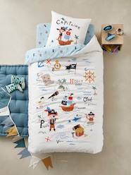 Bedding & Decor-Child's Bedding-Children's Duvet Cover + Pillowcase Set, P for Pirate Theme