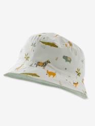 Summer Selection-Reversible Hat with Animals, for Baby Boys